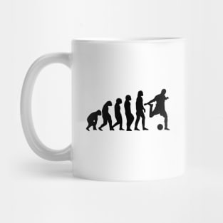 Football Evolution (white tshirt) Mug